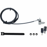 StarTech.com 3-in-1 Universal Laptop Lock 6.6ft, Master Keyed Locking Cable, Security Cable, Compatible w/Noble Wedge&reg;/Nano/K-Slot