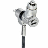 StarTech.com 3-in-1 Universal Laptop Lock 6.6ft, Master Keyed Locking Cable, Security Cable, Compatible w/Noble Wedge&reg;/Nano/K-Slot