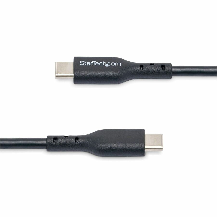 USB-C Charging Cable supports 60W/3A Power Delivery and 480Mbps; Fast Charge from a USB-C wall charger/power bank; Works w/USB-C laptops/tablets; Color: White; O.D.: 3.5mm; Jacket: TPE w/Braided Shield; NOTE: No USB-C video (DP Alt Mode) support