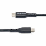 USB-C Charging Cable supports 60W/3A Power Delivery and 480Mbps; Fast Charge from a USB-C wall charger/power bank; Works w/USB-C laptops/tablets; Color: White; O.D.: 3.5mm; Jacket: TPE w/Braided Shield; NOTE: No USB-C video (DP Alt Mode) support