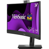 ViewSonic VG3457CV 34" Class Webcam UW-QHD Curved Screen LED Monitor - 21:9 - Black