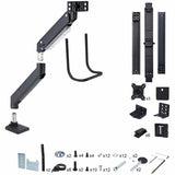 StarTech.com Crossbar Triple Monitor Desk Mount For Up To 3x 27in Screens, VESA 75x75/100x100, Tool-Less Arm Adjustments, C-Clamp/Grommet