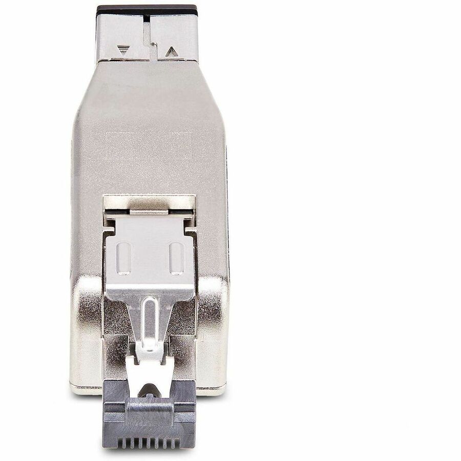 StarTech.com Gigabit Fiber to RJ45 Ethernet Media Converter Dongle, PoE Powered, SMF/MMF, Single/Multimode Optical Fiber, Metal Housing