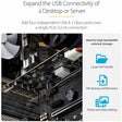 StarTech.com 4-Port USB PCIe Card, USB 3.2 5Gbps, PCI Express Expansion Card with 4x Independent USB Controllers, 4x USB-A Ports