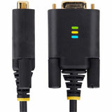StarTech.com 6.6ft (2m) USB to Serial Adapter Cable, COM Retention, FTDI, DB9 RS232, Interchangeable DB9 Screws/Nuts, Windows/macOS/Linux