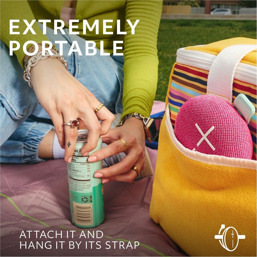Logitech UE Mini Roll Portable Speaker System - Pink
