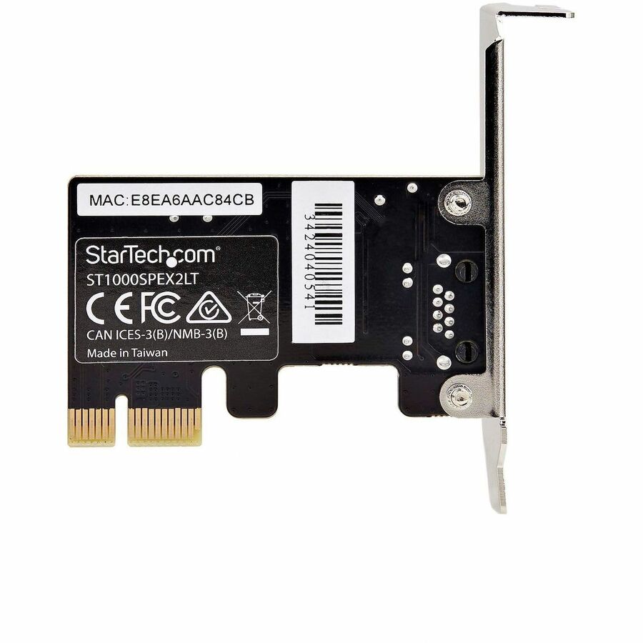 StarTech.com 1-Port Gigabit PCIe Network Adapter Card, Low-Profile 10/100/1000Mbps PCI Express NIC, Realtek RTL8111H, TAA Compliant