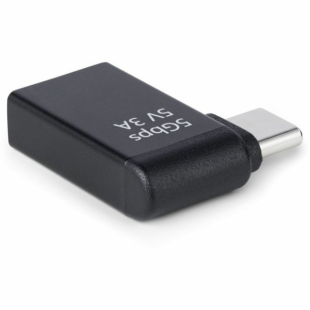 StarTech.com Right Angled USB-C to USB-A Adapter, USB 5Gbps, Compact USB-C Male to USB-A Female Adapter, Durable Metal Housing, M/F