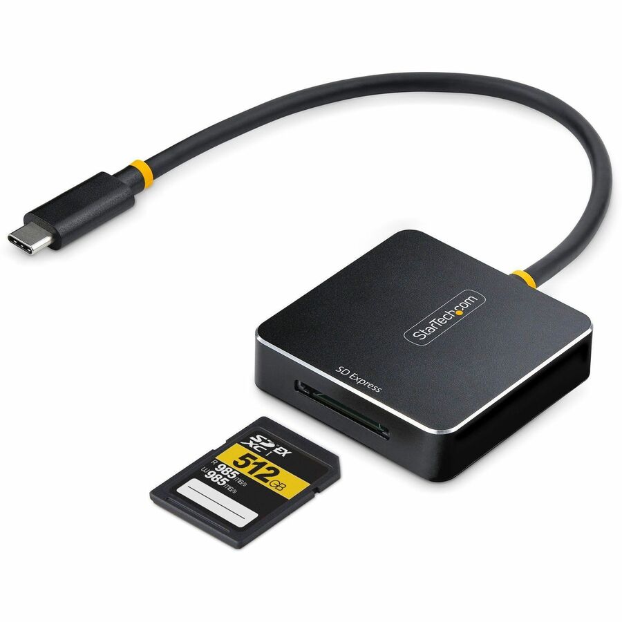 StarTech.com USB-C SD Express Card Reader, Portable USB 3.2 (10Gbps) Memory Card Reader, USB Type-C to Secure Digital 7.1 Adapter