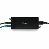 StarTech.com 1-Port 10Gbps Gigabit PoE++ Injector, 90W, 2.5/5/10G Ethernet/10/100/1000M, PoE++ (802.3af/at/bt), Wall Mountable, Unmanaged