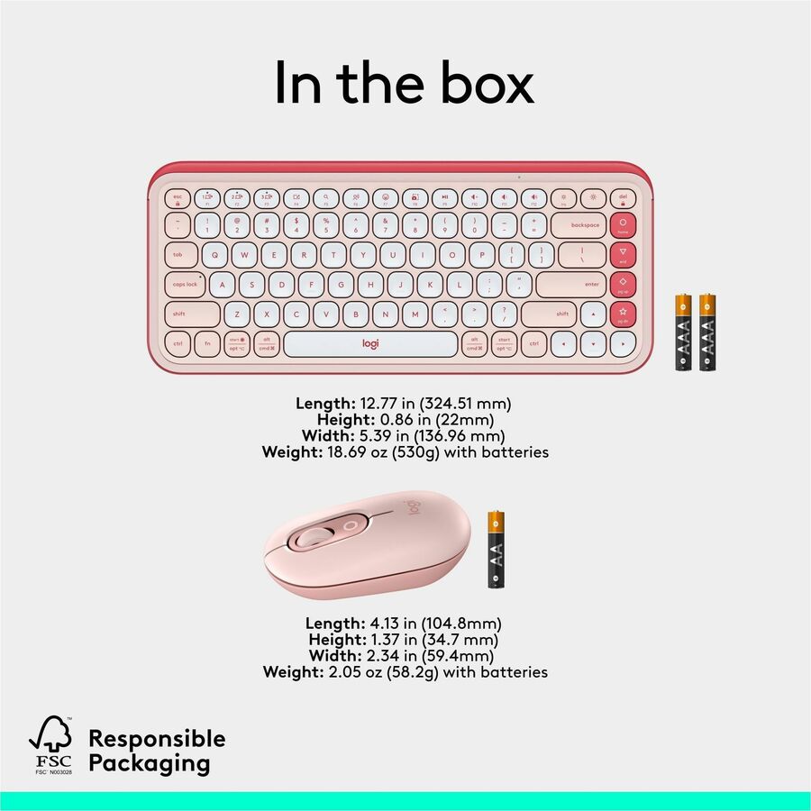 Logitech POP Icon Combo Keyboard & Mouse