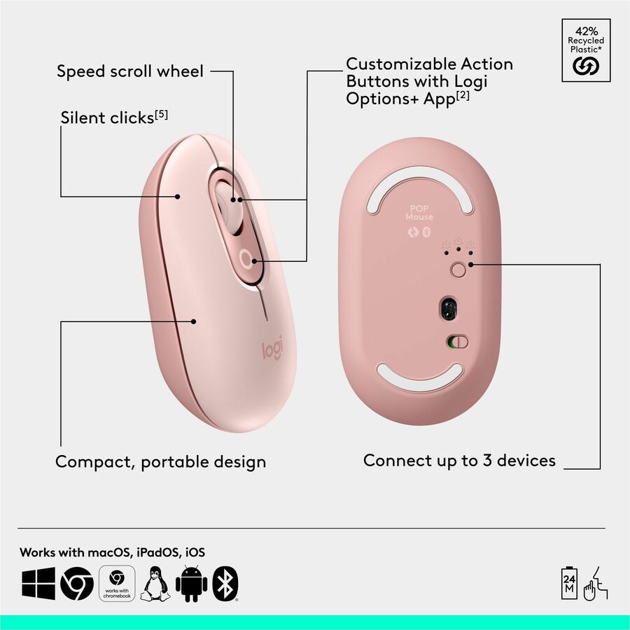 Logitech POP Icon Combo Keyboard & Mouse