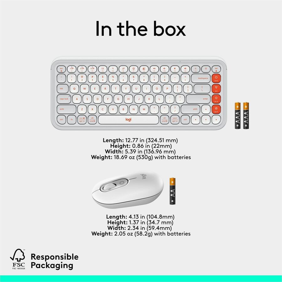 Logitech POP Icon Combo Keyboard & Mouse