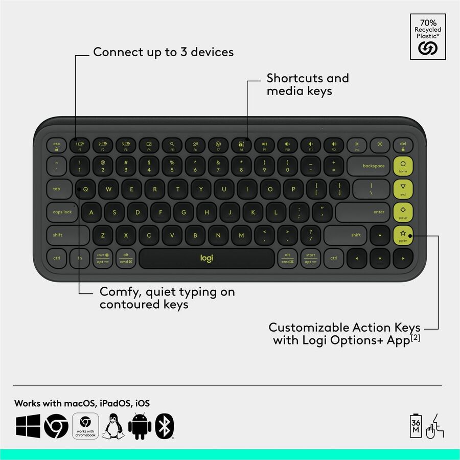 Logitech POP Icon Combo Keyboard & Mouse