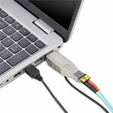 StarTech.com Gigabit Fiber to RJ45 Ethernet Media Converter Dongle, USB Powered, SMF/MMF, Single/Multimode Optical Fiber, Metal Housing