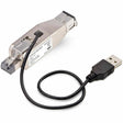 StarTech.com Gigabit Fiber to RJ45 Ethernet Media Converter Dongle, USB Powered, SMF/MMF, Single/Multimode Optical Fiber, Metal Housing