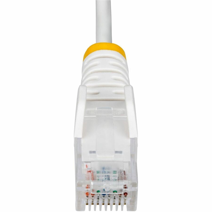 StarTech.com 5ft White Slim CAT6 Ethernet Cable, Slim Snagless RJ45, UTP, LSZH, 28AWG Bare Copper, Slim Network Patch Cord, Fluke Tested
