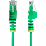 StarTech.com 1ft Green Slim CAT6 Ethernet Cable, Slim Snagless RJ45, UTP, LSZH, 28AWG Bare Copper, Slim Network Patch Cord, Fluke Tested