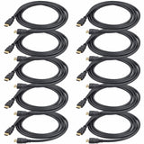 Câble HDMI StarTech.com 0,9 m (3 pi) - Lot de 10 - Câble HDMI haute vitesse avec Ethernet, 4K 30 Hz, cordon pour moniteur UHD, lot de 10 câbles HDMI 1.4