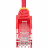 StarTech.com 1ft Red Slim CAT6 Ethernet Cable, Slim Snagless RJ45, UTP, LSZH, 28AWG Bare Copper, Slim Network Patch Cord, Fluke Tested