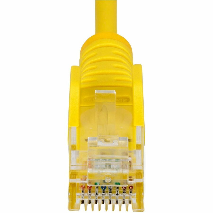 StarTech.com 10ft Yellow Slim CAT6 Ethernet Cable, Slim Snagless RJ45, UTP, LSZH, 28AWG Bare Copper, Slim Network Patch Cord, Fluke Tested