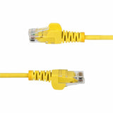 StarTech.com 25ft White Slim CAT6 Ethernet Cable, Slim Snagless RJ45, UTP, LSZH, 28AWG Bare Copper, Slim Network Patch Cord, Fluke Tested