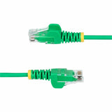 StarTech.com 50ft Green Slim CAT6 Ethernet Cable, Slim Snagless RJ45, UTP, LSZH, 28AWG Bare Copper, Slim Network Patch Cord, Fluke Tested