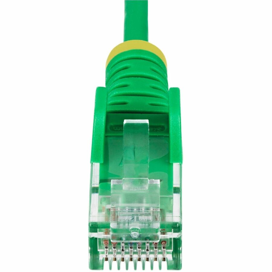 StarTech.com 25ft Green Slim CAT6 Ethernet Cable, Slim Snagless RJ45, UTP, LSZH, 28AWG Bare Copper, Slim Network Patch Cord, Fluke Tested