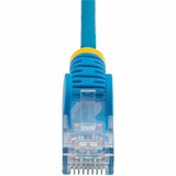 StarTech.com 25ft Blue Slim CAT6 Ethernet Cable, Slim Snagless RJ45, UTP, LSZH, 28AWG Bare Copper, Slim Network Patch Cord, Fluke Tested