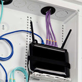 StarTech.com 28in Wall-Mount Media Enclosure, Cable Management Box for Network Distribution, Mounting Fixtures/Modules Included, White