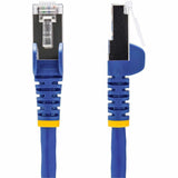 StarTech.com 1ft Blue CAT8 Ethernet Cable, Snagless RJ45, 25G/40G 2000MHz, 100W PoE, S/FTP, 26AWG Pure Bare Copper, LSZH Network Patch Cord