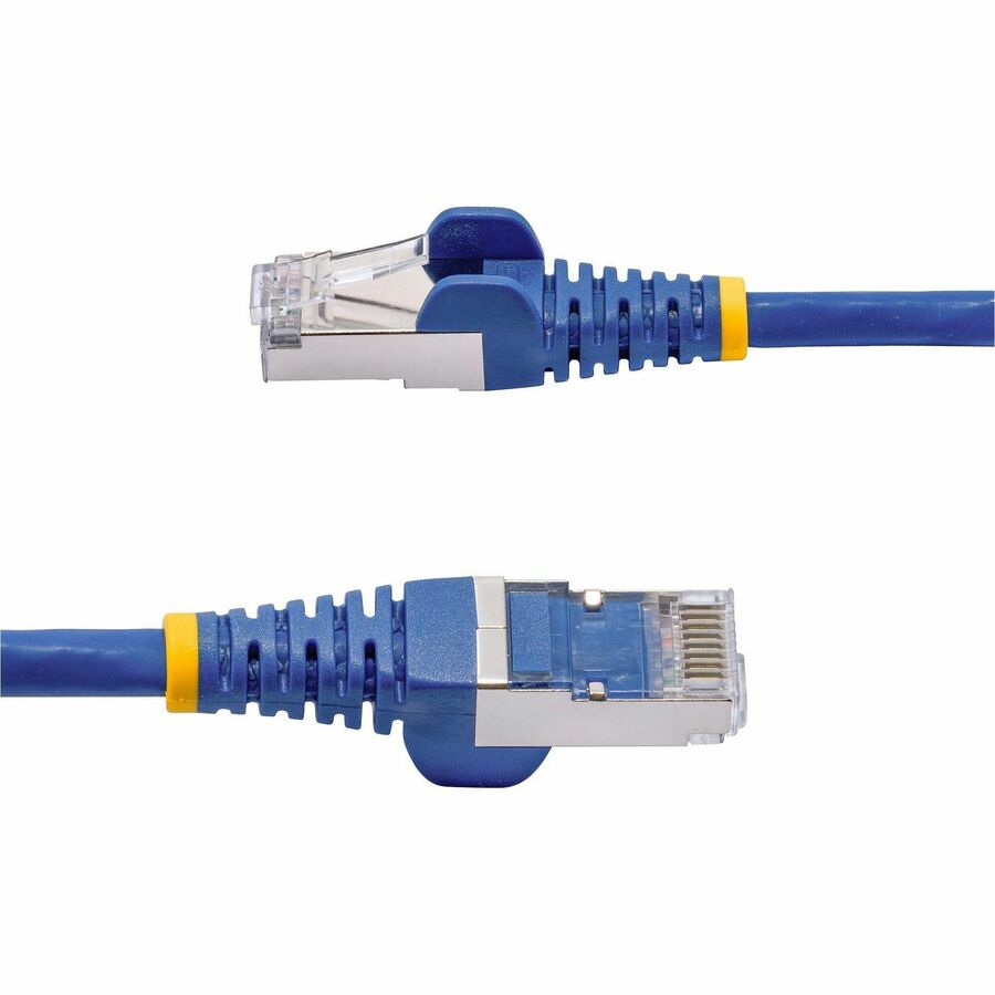 StarTech.com 1ft Blue CAT8 Ethernet Cable, Snagless RJ45, 25G/40G 2000MHz, 100W PoE, S/FTP, 26AWG Pure Bare Copper, LSZH Network Patch Cord