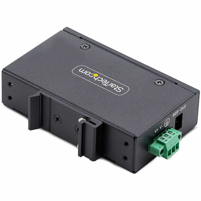 StarTech.com 5-Port Unmanaged Industrial Network Switch, 10/100/1000 Ethernet, DIN Rail/Wall-Mount, IP30 Rated, -40F-167F, 9~60V DC, TAA 