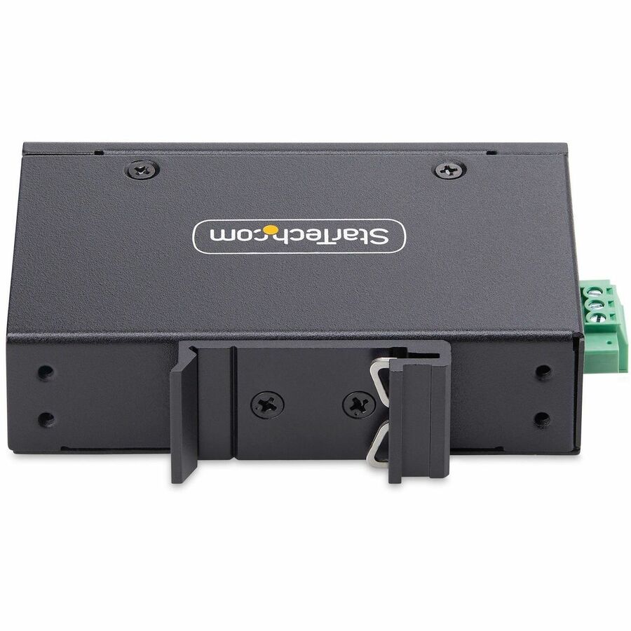 StarTech.com 5-Port Unmanaged Industrial Network Switch, 10/100/1000 Ethernet, DIN Rail/Wall-Mount, IP30 Rated, -40F-167F, 9~60V DC, TAA 
