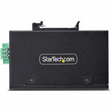 StarTech.com 5-Port Unmanaged Industrial Network Switch, 10/100/1000 Ethernet, DIN Rail/Wall-Mount, IP30 Rated, -40F-167F, 9~60V DC, TAA 