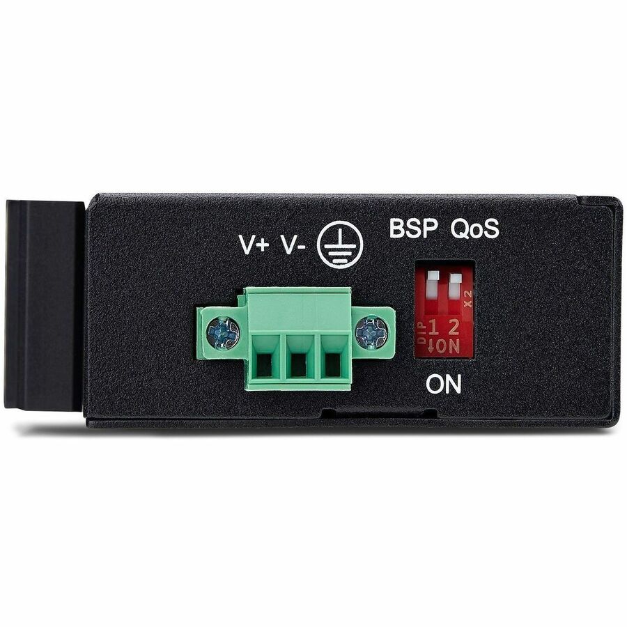 StarTech.com 5-Port Unmanaged Industrial Network Switch, 10/100/1000 Ethernet, DIN Rail/Wall-Mount, IP30 Rated, -40F-167F, 9~60V DC, TAA 