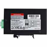 StarTech.com 5-Port Unmanaged Industrial Network Switch, 10/100/1000 Ethernet, DIN Rail/Wall-Mount, IP30 Rated, -40F-167F, 9~60V DC, TAA 