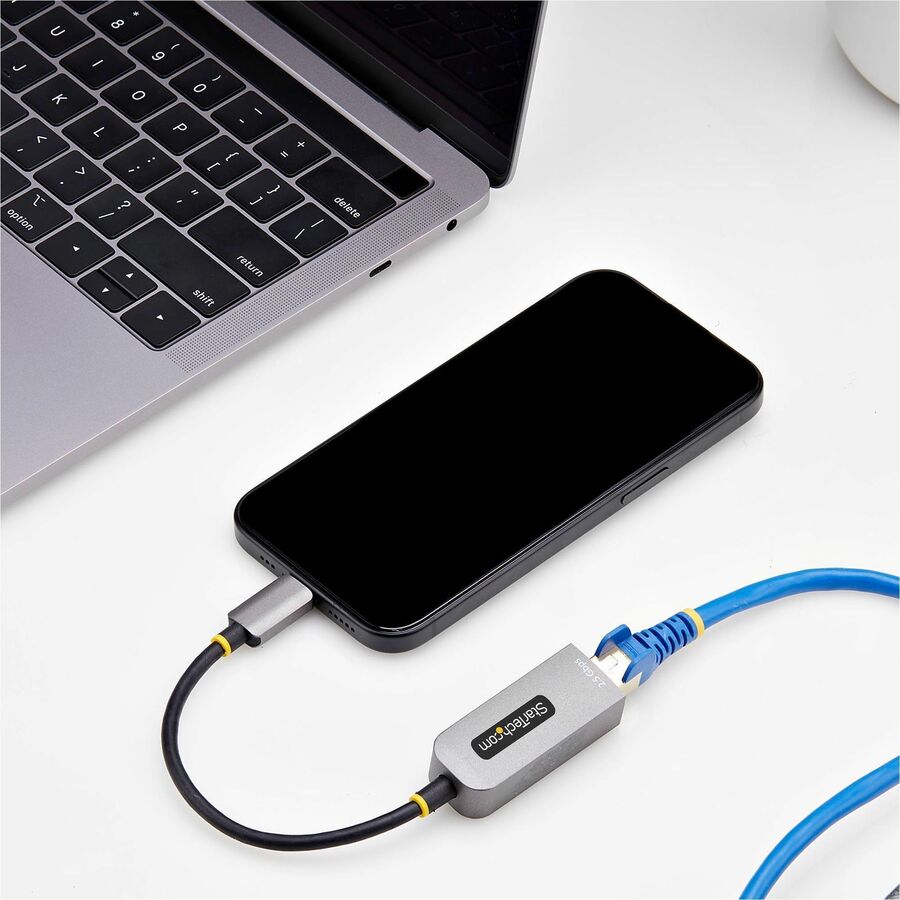 StarTech.com 2.5GbE USB-C to Ethernet Adapter, NBASE-T NIC, USB 3.0 Type-C 2.5/1G Multi Speed Network, USB 3.1 RJ45, Thunderbolt Compatible