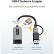 StarTech.com 2.5GbE USB-C to Ethernet Adapter with USB-A Converter, NBASE-T NIC, USB 3.0 Type-C 2.5/1G Multi Speed Network, USB 3.1 RJ45