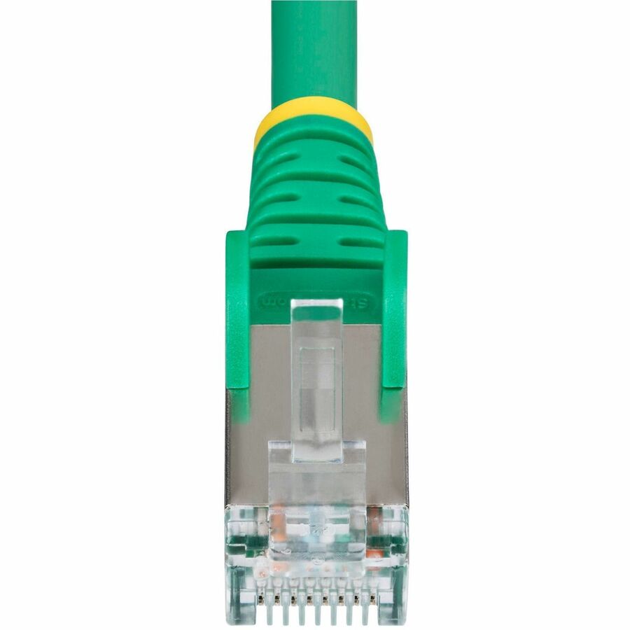 StarTech.com 10ft Green CAT6a Ethernet Cable, Snagless RJ45, 10G, 100W PoE, S/FTP, LSZH, 27AWG Bare Copper, 500MHz, Shielded Network Cord