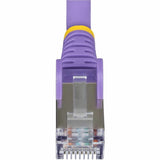 StarTech.com 50ft Purple CAT6a Ethernet Cable, Snagless RJ45, 10G, 100W PoE, S/FTP, LSZH, 27AWG Pure Copper, 500MHz, Shielded Network Cord