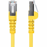 StarTech.com 25ft Yellow CAT6a Ethernet Cable, Snagless RJ45, 10G, 100W PoE, S/FTP, LSZH, 27AWG Bare Copper, 500MHz, Shielded Network Cord