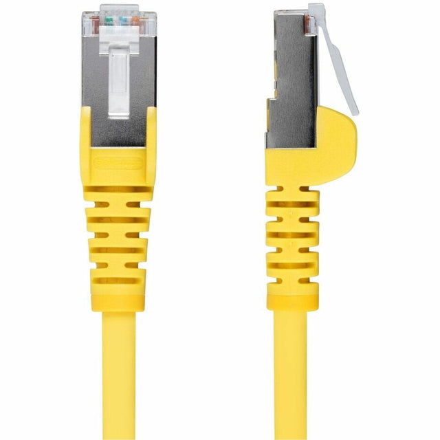 StarTech.com 25ft Yellow CAT6a Ethernet Cable, Snagless RJ45, 10G, 100W PoE, S/FTP, LSZH, 27AWG Bare Copper, 500MHz, Shielded Network Cord