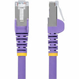 StarTech.com 10ft Purple CAT6a Ethernet Cable, Snagless RJ45, 10G, 100W PoE, S/FTP, LSZH, 27AWG Bare Copper, 500MHz, Shielded Network Cord
