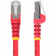 StarTech.com 5ft Red CAT6a Ethernet Cable, Snagless RJ45, 10G, 100W PoE, S/FTP, LSZH, 27AWG Bare Copper, 500MHz, Shielded Network Patch Cord