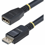 StarTech.com 10ft (3m) DisplayPort 1.4 Extension Cable, DP 1.4 Port Saver Cable, 8K 60Hz, DisplayPort Extension Adapter Cord, Male to Female