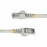StarTech.com 6in Gray CAT6a Ethernet Cable, Snagless RJ45, 10G, 100W PoE, S/FTP, LSZH, 27AWG Pure Copper, 500MHz, Shielded Network Patch Cord
