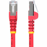 StarTech.com 6in Red CAT6a Ethernet Cable, Snagless RJ45, 10G, 100W PoE, S/FTP, LSZH, 27AWG Pure Copper, 500MHz, Shielded Network Patch Cord