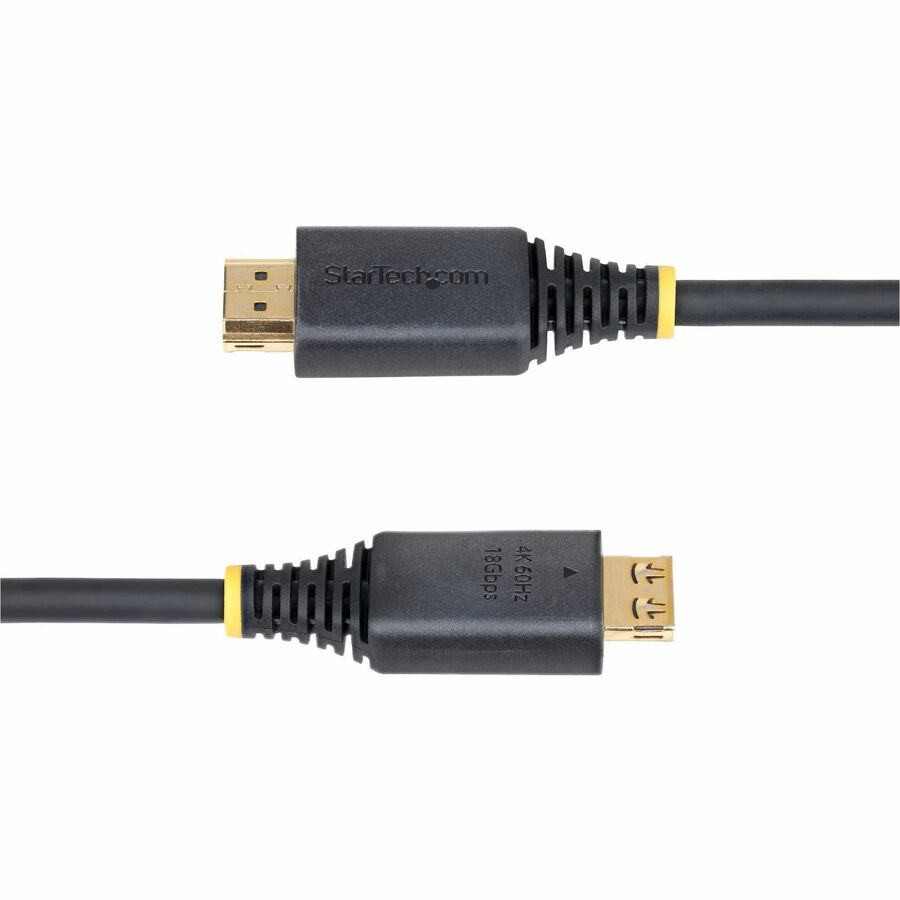 StarTech.com 3ft (0.9m) High Speed HDMI Cable with Gripping Connectors, 4K 60Hz/1440p 144Hz, 18Gbps, UHD HDMI 2.0 Cord, TPE Jacket