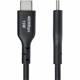 StarTech.com 10-Pack 6ft (1.8m) USB-A to USB-C Charging Cable, Charge & Sync, 3A, USB 2.0, TPE Jacket - Black USB Charging Cord